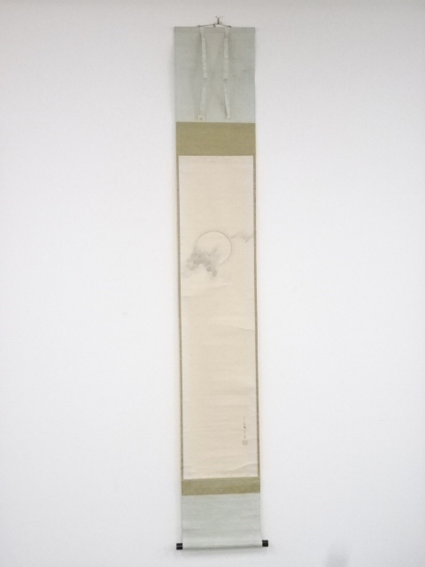 JAPANESE HANGING SCROLL / HAND PAINTED / MOON